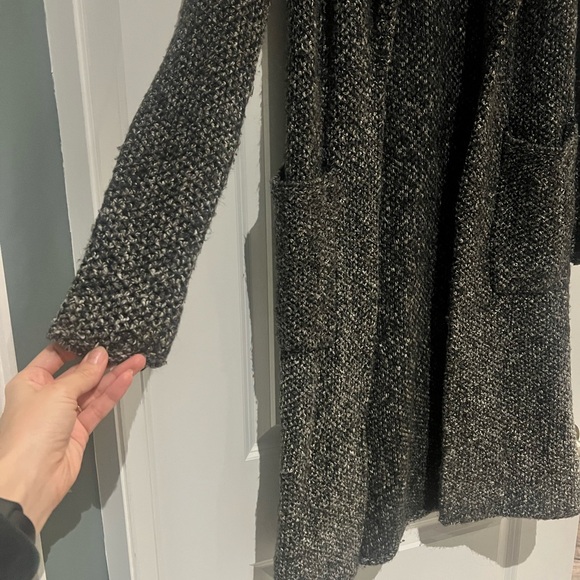 Women's Grey Long knit sweater - Picture 5 of 9